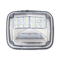 Luz de advertencia de 8 X 6", Color Claro, Con Luz de Trabajo Clara, Ideal para Ambulancias