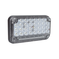Luz de Advertencia de 7X4", Color Claro, Con Luz de Trabajo, Ideal para Ambulancias