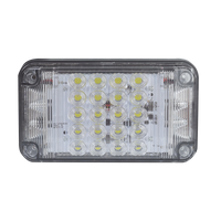 Luz de Advertencia de 7X4", Color Claro, Con Luces de Trabajo, Ideal para Ambulancias