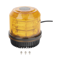 Burbuja brillante de 12 LEDs, color ambar, montaje fijo