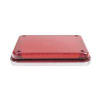 Luz de Advertencia de 9X7", Color Rojo, Ideal para Ambulancias