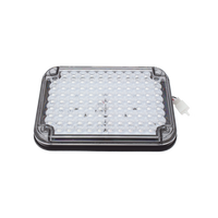 Luz de Advertencia de 9X7", Bicolor Rojo/Claro, Ideal para Ambulancias