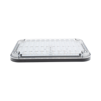 Luz de Advertencia de 9X7", Bicolor Rojo/Claro, Ideal para Ambulancias
