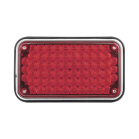 Luz de Advertencia de 6X4", Color Rojo, Ideal para Ambulancias