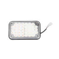 Luz de Advertencia de 6X4", Bicolor Rojo/Claro, Ideal para Ambulancias