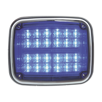 Luz de advertencia de 8 X 6", Color Azul, SAE,  IP67, Ideal para Ambulancias