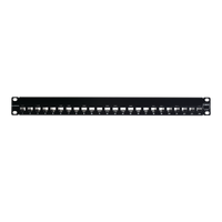 Patch Panel UTP Z-MAX de 24 Puertos, Precargado con Jacks Categoría 6, Plano, 1UR