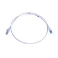 Patch Cord Z-MAX Cat6A S/FTP, CM/LS0H, 0.91 Metros (3 Pies), Color Blanco, Versión Bulk (Sin Empaque Individual)