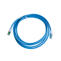 Patch Cord Z-MAX Cat6A S/FTP, CM/LS0H, 3.05 Metros (10 Pies), Color Azul, Versión Bulk (Sin Empaque Individual)