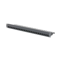 Patch Panel Z-Max, Blindado, de 24 Puertos, Modular (Vacío), Plano, 1UR