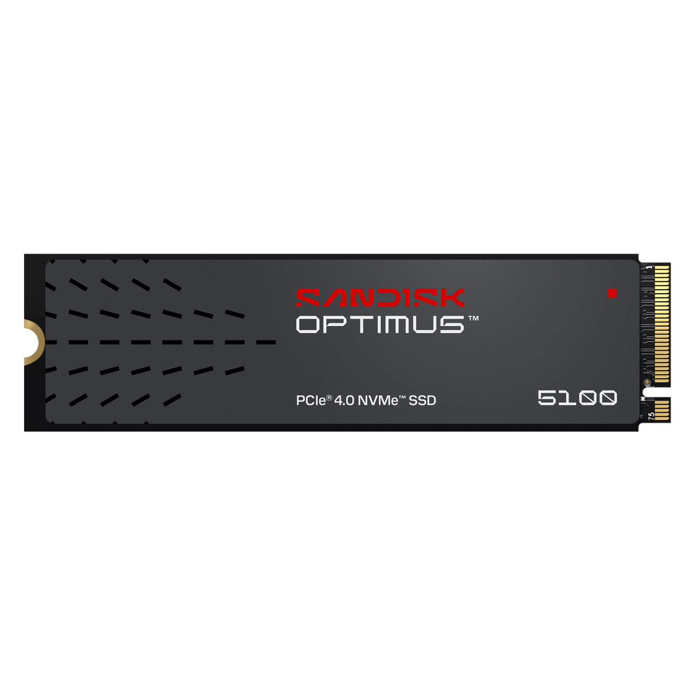 SSD SanDisk Optimus 5100 2TB NVMe M.2 2280 - vista frontal