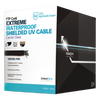 Bobina de Cable de 305 Metros (1000 Pies) Cat6+ Calibre 23 Exterior Blindado Tipo FTP para Climas Extremos, UL, Color Negro