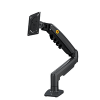 Brazo Ajustable para Monitor Ergonómico / Compatible con Monitores de 17" - 30" / Capacidad de Peso hasta 9 kg / Rotación 360° / Inclinación +85° a  -30° / Giro 180° / Ajuste de Resorte de Gas / Color Gris