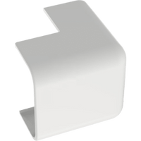 Esquinero exterior, para uso con canaleta LD10, material ABS, Color Blanco