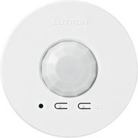 Sensor de ocupación y vacancia inalámbrico de techo, PIR 360°, cobertura de 30.2 a 62.4 m², a batería, compatible con RadioRA 2, RA2 Select, RadioRA 3 y Vive