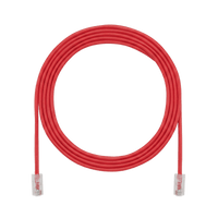 Cable de Parcheo UTP, Cat6A, 24 AWG, CM, Color Rojo, 6.71 Metros (22 Pies)