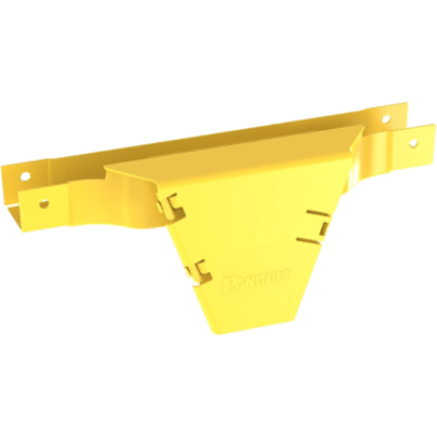Accesorio en T con Conexión Horizontal y Bajada Vertical a 90º, Para Canaletas FiberRunner™ 2x2, Color Amarillo