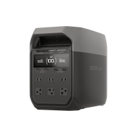 Estación de Energía Portátil Delta 3 1024Wh Litio LFP / 6 AC 1800 W (Max. 2600W con X-Boost) / 4 USB-C 100W / Capacidad para Aumentar Respaldo / Cargador de Coche 10A a 12.6V / Conectividad WiFi y Bluetooth (App) / Carga Solar 500W Max.