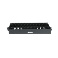 Organizador de Cables Horizontal PatchLink, Doble (Frontal y Posterior), Para Rack de 19in, 1UR