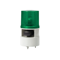 Luces de advertencia color Verde con sirena incorporada con 5 tonos máx. 105 dB en 110 VCA