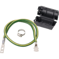 KIT de Tierra Física de Cable Blindado 6 AWG. Color Verde / Amarillo con Terminación en Extremos.