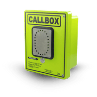 Callbox HD Series / Intercomunicador Bidireccional / 800mW-2W Potencia Transmisión / Audio Ajustable / Enclosure Fibra de Vidrio / Vandal-Resistente / IP65 / Mensajes de Voz Grabables / Control de Acceso por Relay / Sensor Input