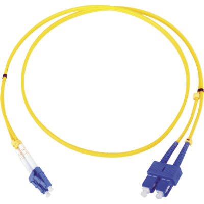 Jumper de Fibra Óptica Monomodo LC/SC Duplex de 1 Metro (3.28 Pies)