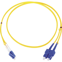Jumper de Fibra Óptica Monomodo LC/SC Duplex de 1 Metro (3.28 Pies)