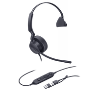 Diadema Alámbrica Yealink UH42 Mono con Audio HD y Conectividad USB-C/A Certificada con Microsoft Teams