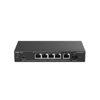 Switch Administrable Capa2 PoE+ con 5 puertos Multi-Gigabit 2.5Gb, hasta 70w PoE