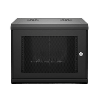 Gabinete Rack 19 Pulgadas / 04 Unidades / Ventilado / Montaje Pared / Acero Calibre 20 / Capacidad 100 kg / Dimensiones 636x606x283 mm (25x23.9x11.1 in)