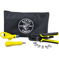 Kit de Instalación de cable UTP con Estuche (Desforrador + Ponchadora + Ponchadora 110).