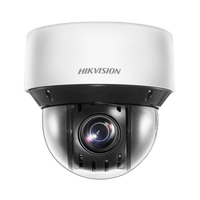 Mini Domo IP PTZ 4 Megapixel / 25X Zoom / 50 mts Luz Infrarroja Inteligente (Visión Nocturna) / Autoseguimiento / WDR 120 dB / PoE+ / IP66 / Ultra Baja Iluminación / MicroSD