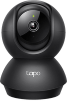 Cámara de Seguridad Interior Wi-Fi 360°, 1080p Full HD, Visión Nocturna 12 m, Detección IA Personas y Llanto de Bebé, Audio Bidireccional, Compatible Alexa y Google Home, Almacenamiento microSD 512 GB