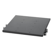 Charola de Doble Fijación en Rack de 2 Postes, 635 mm de Profundidad, y Soporte de Peso de 113 Kg, 1 UR, Color Negro