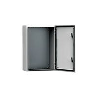 Gabinete de Uso Exterior MAS 500 x 400 x 260 mm NEMA 4/12/13; IP66; IK10 de Acero Dulce 1.5 mm con Platina de Montaje Incluida Color Gris Claro