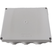 Caja de Derivación-Conexión para Exterior IP65 con 10 Entradas / 200 x 155 x 80 mm / Sellado Seguro con Empaque + 4 Tornillos / Resiste Agua, Polvo y Sol Directo