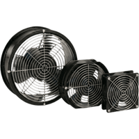 Ventilador Axial Compacto, de 4 Pulgadas, 100 CFM, 115 Vca, De Acero, Color Negro