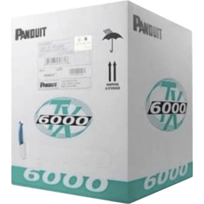 Bobina de Cable UTP 305 Metros (1000 Pies) de Cobre, TX6000™ PanNet, Reelex, Rojo, Categoría 6 Mejorado (23 AWG), PVC (CM), de 4 Pares