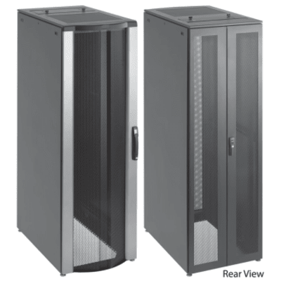 Gabinete para Servidores ProLine FloTek 42 UR Con Puertas Perforadas Alta Ventilación, Profundidad Extendida 1200 mm y Ancho 600 mm Acero Color Negro
