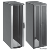 Gabinete para Servidores ProLine FloTek 42 UR Con Puertas Perforadas Alta Ventilación, Profundidad Extendida 1200 mm y Ancho 600 mm Acero Color Negro