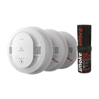 Kit de 20 Detectores de Humo Autónomos KIDDE con Batería 10 Años / Probador SABRE SDI / Fotoeléctrico / Alarma 85 dB