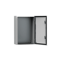 Gabinete de Uso Exterior MAS 600 x 400 x 210 mm (23.62 x 15.75 x 8.27 in) / NEMA 4/12/13 / IP66 / IK10 / Acero Dulce 1.5 mm / Platina de Montaje Incluida / Color Gris Claro