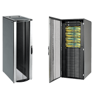 Gabinete Rack ProLine ConnecTek 42 UR / 2000 x 800 x 1100 mm Con Capacidad 1134 kg  Acero, Color Negro Con Organizadores Laterales Frontal y Traseros Incluidos