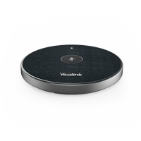 Micrófono inalámbrico 360° VCM36W-PACKAGE de Yealink para videoconferencias, con amplio alcance y cancelación de ruido.