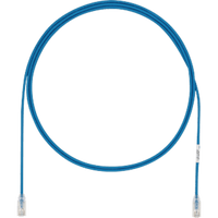 Cable de Parcheo UTP Cat6A, CM/LSZH, Diámetro Reducido (28AWG), Color Azul, 5 Metros (16.40 Pies).