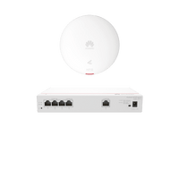 Kit DEMO de Router Multi-Servicio / 1 puerto 10/100/1000 Mbps(WAN) / 4 puertos 10/100/1000 Mbps(LAN) PoE / 50W + Punto de Acceso Wi-Fi 6 / 1.775 Gbps / MU-MIMO 2x2 (2.4GH y 5GHz) / Smart Antenna más cobertura / Instalación en techo y pared