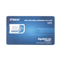 SIM SYSCOM 2 GB mensual para dispositivos móviles 3G/4G (Telcel) 1 año de servicio (solo datos)