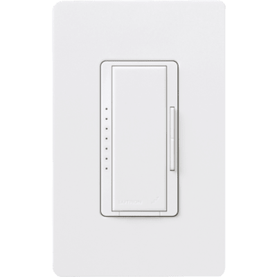 Atenuador (dimmer) de pared Maestro de 1000 W incandescente/halógeno y 800 W MLV, 120 V, un polo o multilocalización, sin cable neutro, para RadioRA 2 y RA2 Select