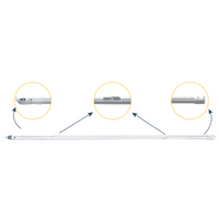 Riel Ajustable Cortinas Motorizadas / 2.3-4 m Ajustable / 20 Kg Capacidad / Movelite WF + Elatio Compatible / Instalación Techo / DIY / Smart Home